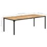 Dining Table 180x90x76 cm Rough Mango Wood Image 7