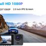 Front and Built-in Car DVR Camera with 1080P Front and 720P Rear Recording,140 Wide-Angle Lens Night Vision HD Dashboard Camera Image 7