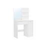 Dressing table with shelves and drawer white Image 2