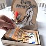 Unique Wooden Wedding Gift Set Personalised Card and Money Box Handmade Image 8