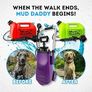 8 Litre Portable Pet Washing Device | Muddy Walks | Pet Cleaning | Grooming | Red Image 5