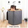 Waterproof Foldable Laundry Basket With lid With Handle Large Bamboo Dirty Clothes/Toys/Debris Multifunction Storage Basket Image 5