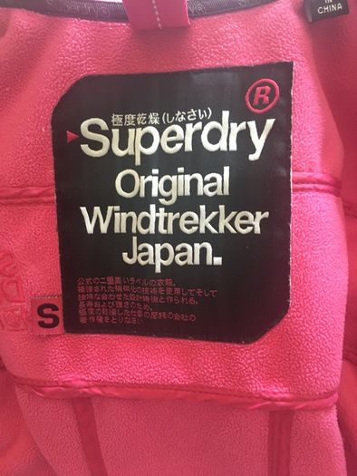 2 for 1 offer - SuperDry Navy - Fleece lined Jacket and Free Burgundy Premium Knitwear Jumper - Size S