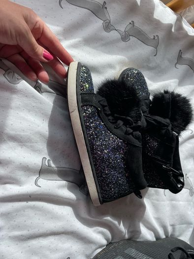 Girls glitter boots -as new
