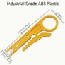 2.8cm small yellow knife wire stripper, wire stripper, wire tool, simple wire stripper, wire mesh wire crimping pliers, Free inspection Image 5