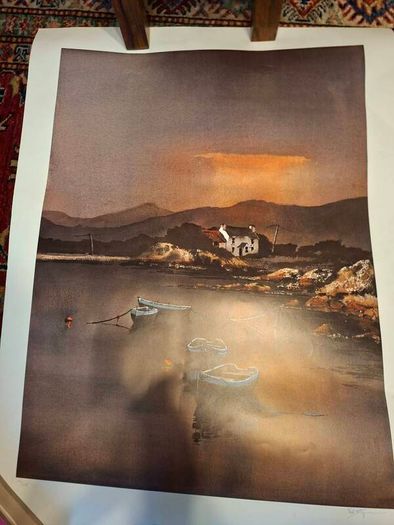 Dusk at Glengarriff poster. by a Val Byrne