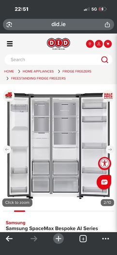 samsung american fridge freezer