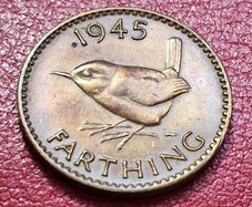 Great Britain 1945 1/4d Farthing coin