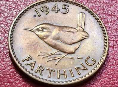 Great Britain 1945 1/4d Farthing coin