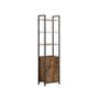 Slim Industrial Bookcase with Cabinet Image 2