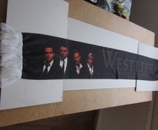 Vintage Westlife Fringe Scarf "The Love Tour 2007"