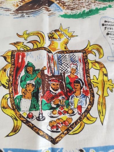 Irish Linen Souvenir Bunratty Castle Tea Towel
