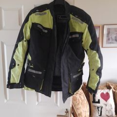 Selection of quality motorbike jackets,  trousers,  helmets  , and boots ..