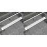 Linear Shower Drain 2 pcs Wave 1030x140 mm Stainless Steel Image 10