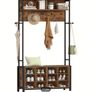 Coat Rack with Bench, Shoe Storage & Shelves Image 4