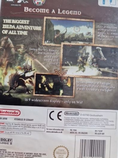 The Legend of Zelda Twilight Princess Nintendo Wii Games Original