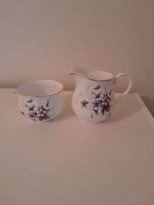 Royal Stuart Fine Bone China Sugar Biwl & Sugar Bowl set