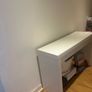 White glass covered table Image 4