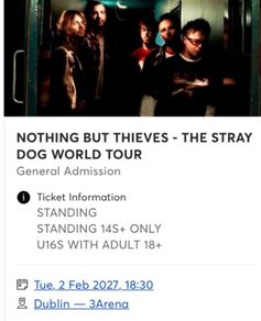 nothing but thieves standing ticket