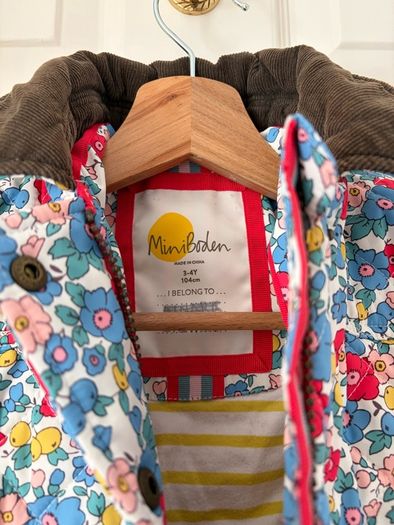 Boden girls quilted jacket
