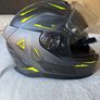shark motorcycle helmet with Sena Bluetooth kit installed Image 5
