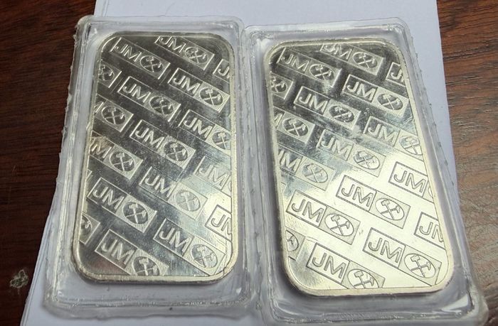 Vintage Johnson Matthey Sillver 1oz Bars