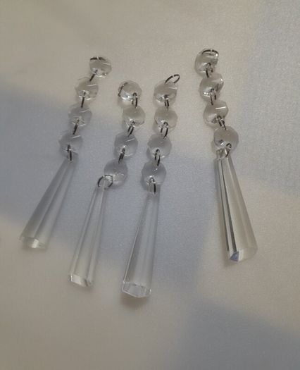 CHANDELIER - Facetted - Drop Pendants Lot