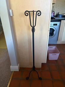 Candle stand and fake plant