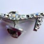 Vintage Silver High Heel Shoe pinback brooch Image 6
