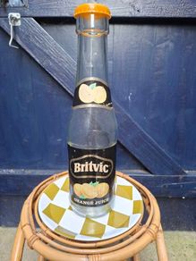 Vintage Large Glass Britvic Bottle