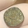 Charles I 1625-49 Rose Farthing Mint Mark Crescent & Mullet Image 2