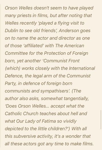 Very Rare Irish Pamphlet Red Stars Over Hollywood highlighting the perceived Communist propogada in the Hollywood movies in the post World War 2 era.