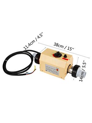 3KW Electric Water Heater Thermostat 220V Swimming Pool Heater Bathtub SPA Bath For Massage Hot Tub & Jacuzzi Heating