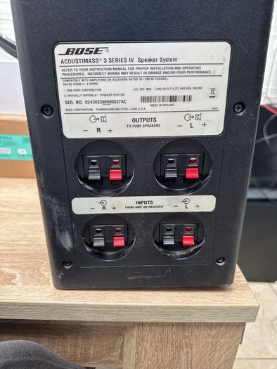 bose double cubes and subwoofer