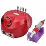 30000RPM Electric Nail Drill Machine Pro Nail File Drill Bits Pedicure Manicure RED Image 2