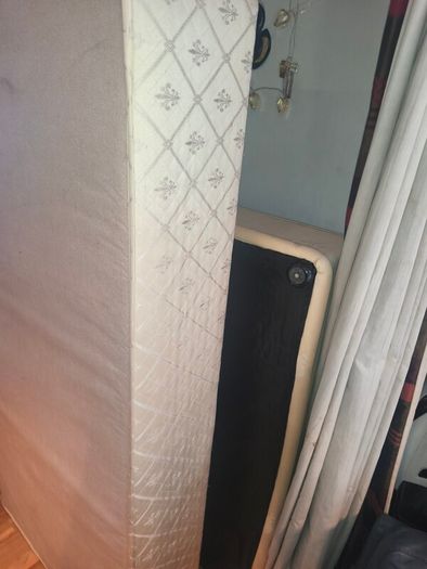 Solid Single Divan Bed Base with Matching Headboard  Clean & Sturdy Condition