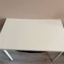 White desk with pull-out keyboard tray Image 3