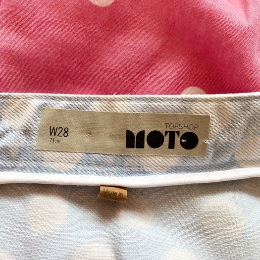 Topshop MOTO Denim Skater Skirt W28 LIKE NEW