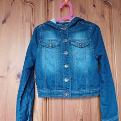 Light jacket, denim look (cotton) with hood