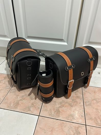 Motorcycle Throw-Over Saddlebags