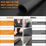 Large Exercise Mat Fitness Mat for Home Gym Workout Gym Mat for Fitness, Floor Exercises, HIIT, Cardio, Gym Work, Equipment Heavy Duty Rubber Flooring for Gym Image 4