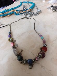 Costume  Necklace  X 7. Different  Sizes  And Colours.