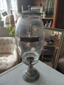 Vintage French liquor dispenser plaque on front Vielle Reserve