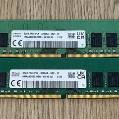 64gb (32gbx2) Ddr4 Ram SK HYNIX 3200mhz Cl22
