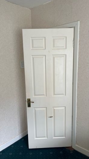 Timber white door