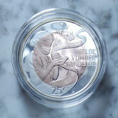 Luxembourg 25 Euro Silver (.925) Proof Coin 2023 - Heroes of the Pandemic