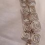 Vintage Greek Stg Silver Unique Spiral Bracelet Image 3