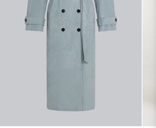 4th Arq Trench coat BODHI Suede Smoky Blue
