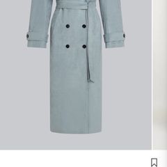 4th Arq Trench coat BODHI Suede Smoky Blue