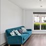 Excellent Condition 3 Seater Green Fabric Sofa - Harper Image 2